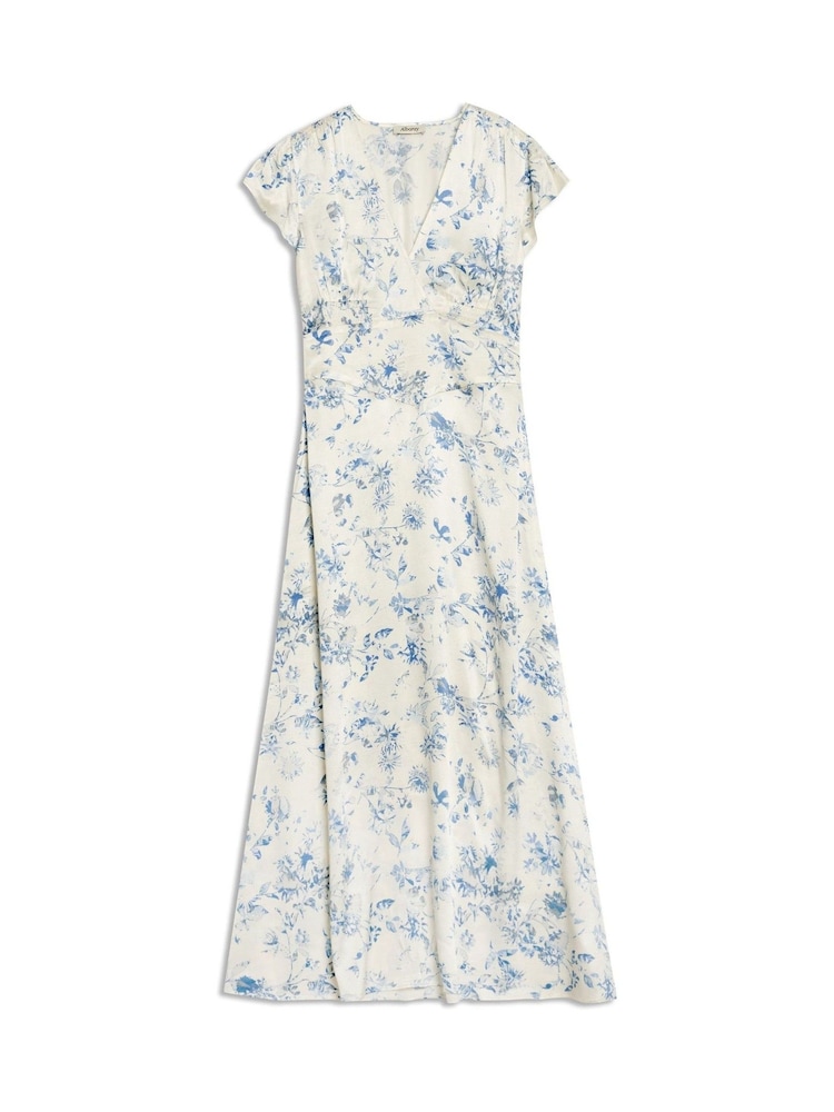Albaray Cream Shadow Floral Tea Dress - Image 5 of 5