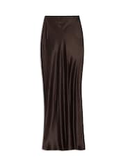 Albaray Satin Brown Skirt - Image 4 of 4