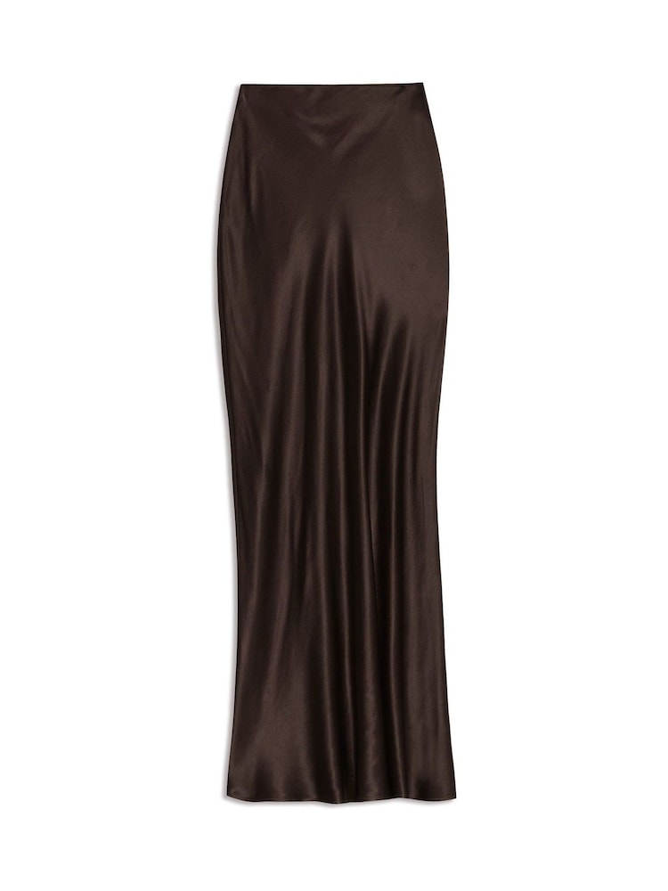 Albaray Satin Brown Skirt - Image 4 of 4