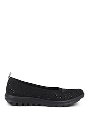 Pavers Black Standard Fit Pavers Lightweight Slip On Pumps - Image 2 of 6