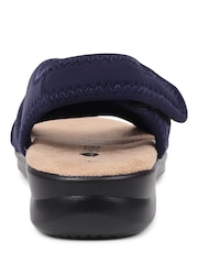 Pavers Navy Blue Touch Fasten Casual Sandals - Image 4 of 6