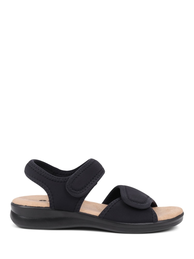 Pavers Black Adjustable Touch-Fasten Sandals - Image 1 of 5