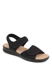Pavers Black Adjustable Touch-Fasten Sandals - Image 2 of 5