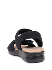 Pavers Black Adjustable Touch-Fasten Sandals - Image 3 of 5
