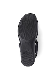 Pavers Black Adjustable Touch-Fasten Sandals - Image 5 of 5
