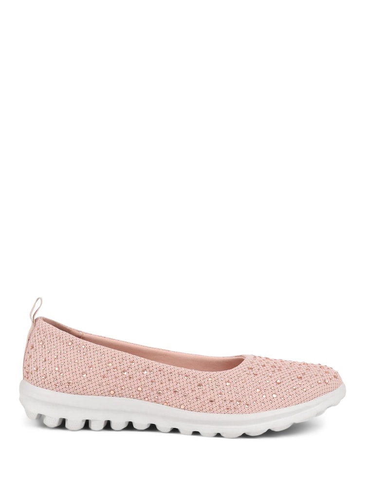 Pavers Pink Standard Fit Pavers Lightweight Slip On Pumps - Image 1 of 5
