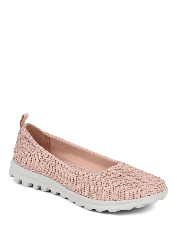 Pavers Pink Standard Fit Pavers Lightweight Slip On Pumps - Image 2 of 5