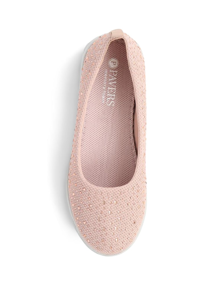 Pavers Pink Standard Fit Pavers Lightweight Slip On Pumps - Image 4 of 5