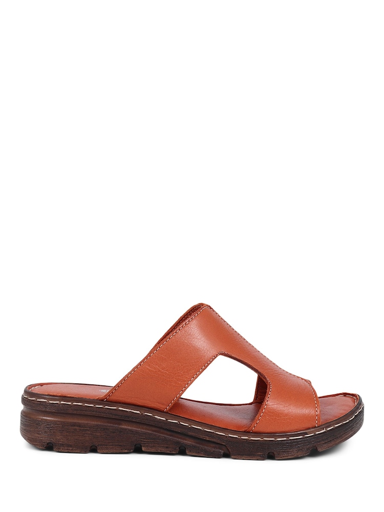 Pavers Leather Slip On Sandals - Image 2 of 5