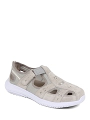 Pavers Grey Pavers Wide Fit Leather Mary Janes Sandals - Image 2 of 5