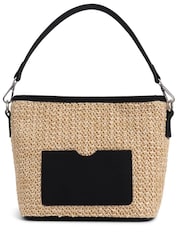Pavers Black Pavers Woven Shoulder 	 Pavers Woven Shoulder Bag Bag - Image 1 of 3