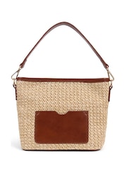 Pavers Brown Pavers Woven Shoulder 	 Pavers Woven Shoulder Bag Bag - Image 1 of 3
