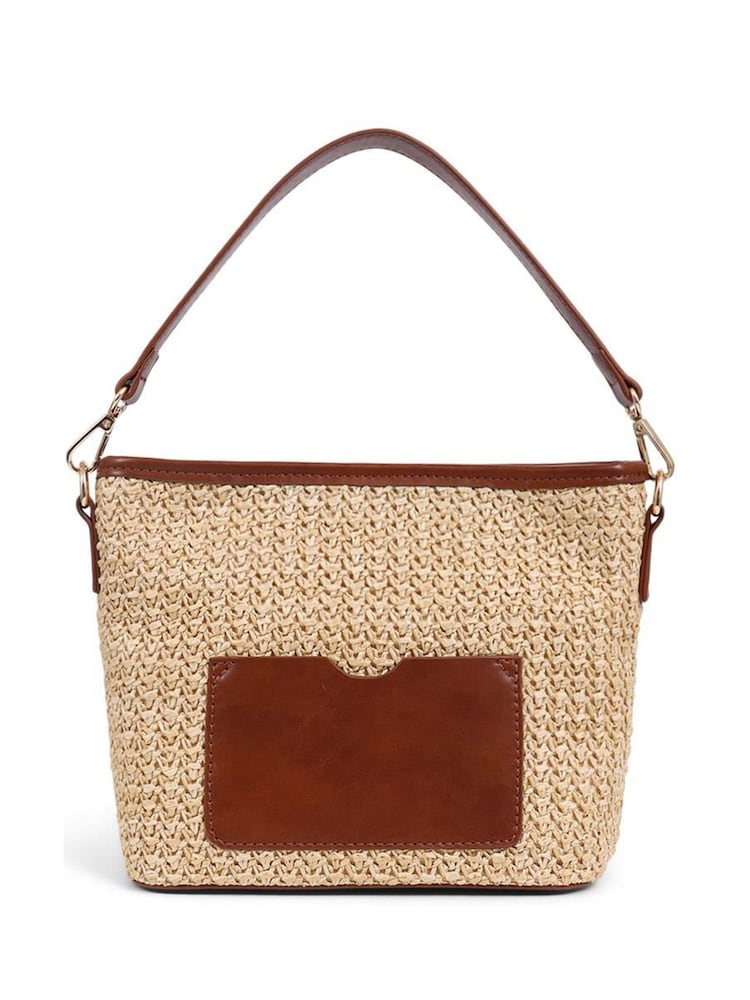 Pavers Brown Pavers Woven Shoulder 	 Pavers Woven Shoulder Bag Bag - Image 1 of 3