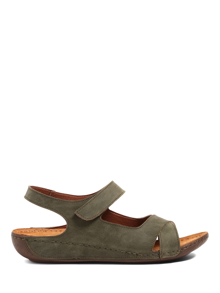 Pavers Green Ladies Touch Fasten Sandals - Image 1 of 5 Pavers Green Ladies Touch Fasten Sandals - Image 1 of 5