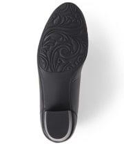 Pavers Leather Block Heel Court Black Shoes - Image 3 of 5