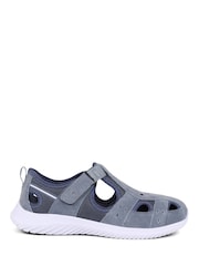 Pavers Blue Pavers Wide Fit Leather Mary Janes Sandals - Image 1 of 5