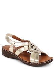 Pavers Leather Slingback Sandals - Image 4 of 5