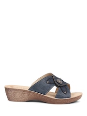 Pavers Comfortable Button Detail Sandals - Image 2 of 5