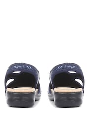Pavers Blue Pavers Pull-On Black Sandals - Image 3 of 5