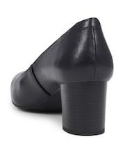 Pavers Navy Pavers Heeled Leather Court Shoes - Image 3 of 5