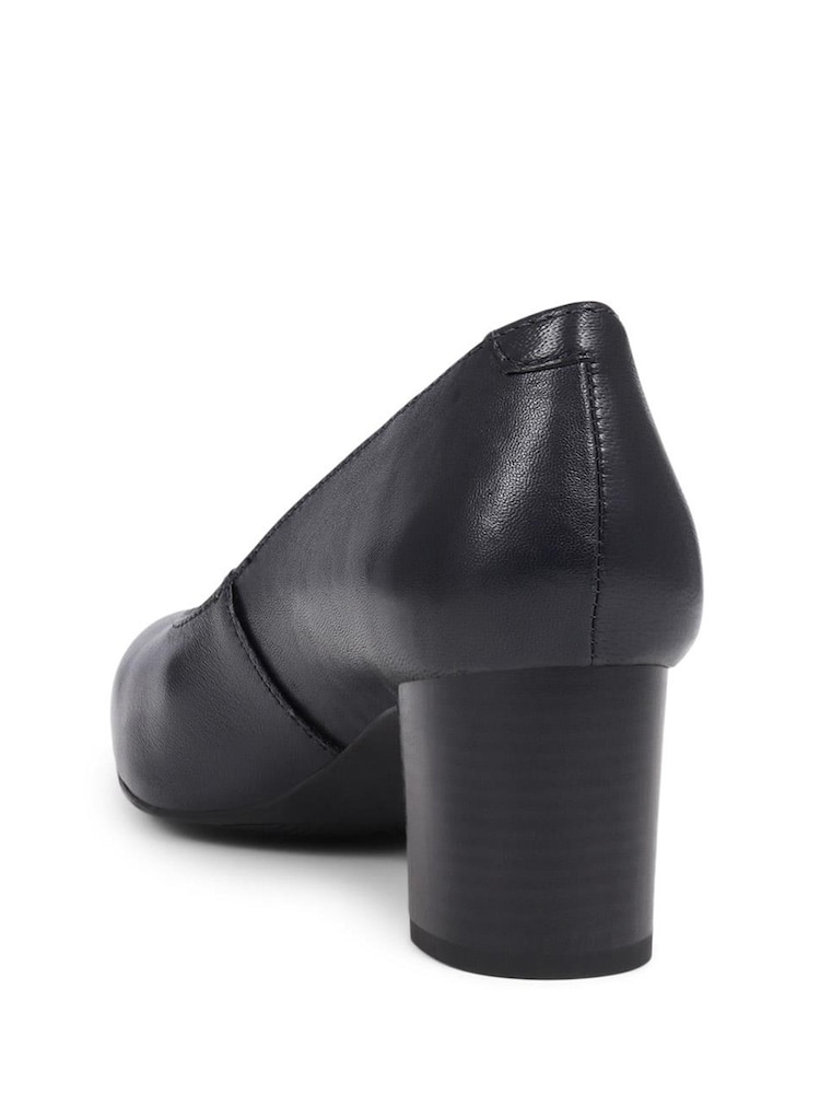 Buy Pavers Navy Pavers Heeled Leather Court Shoes from Next Gibraltar