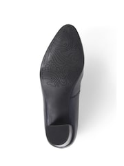 Pavers Navy Pavers Heeled Leather Court Shoes - Image 5 of 5