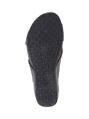 Pavers Black Embellished Mule Sandals - Image 6 of 6