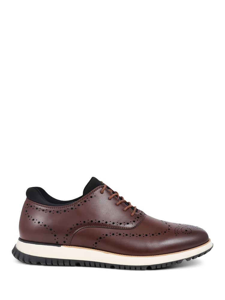 Pavers Brown Pavers Lace-Up Smart Trainers - Image 2 of 5 Pavers Brown Pavers Lace-Up Smart Trainers - Image 2 of 5