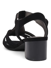 Pavers Black Pavers Cream Heeled Smart Sandals - Image 3 of 5