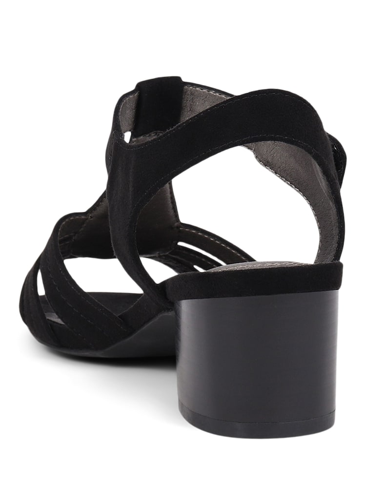 Pavers Black Pavers Cream Heeled Smart Sandals - Image 3 of 5
