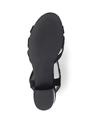 Pavers Black Pavers Cream Heeled Smart Sandals - Image 5 of 5