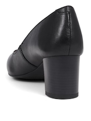 Pavers Black Pavers Heeled Leather Court Shoes - Image 2 of 5