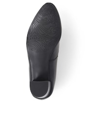 Pavers Black Pavers Heeled Leather Court Shoes - Image 3 of 5