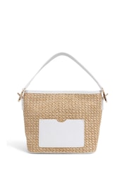 Pavers White Pavers Woven Shoulder 	 Pavers Woven Shoulder Bag Bag - Image 1 of 3
