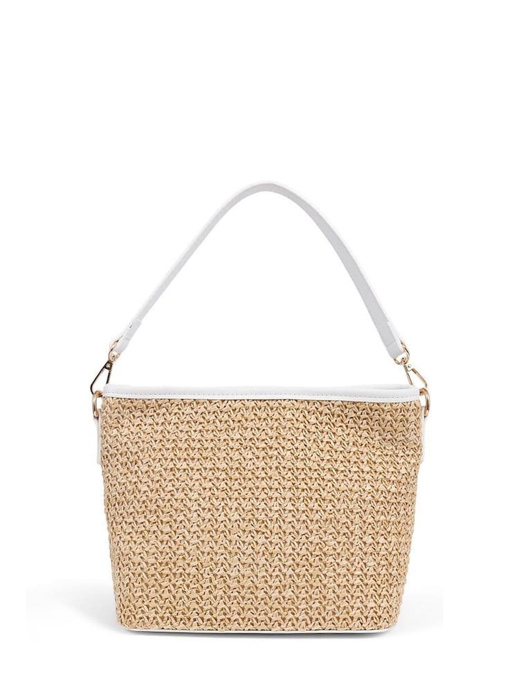 Pavers White Pavers Woven Shoulder 	 Pavers Woven Shoulder Bag Bag - Image 2 of 3