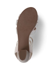 Кремовый - Pavers Embellished Slip-On Block Heeled Sandals - Image 5 of 5