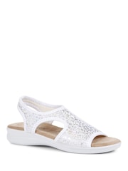 Pavers White Pavers Pull-On Black Sandals - Image 3 of 6