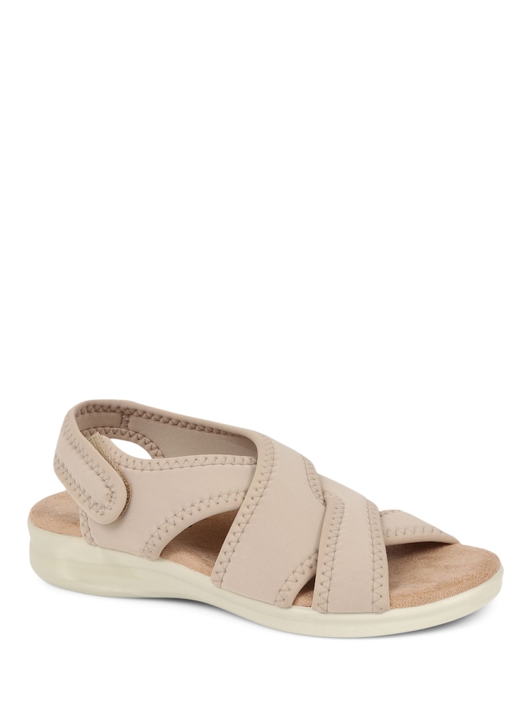 Pavers Beige Touch Fasten Casual Sandals - Image 2 of 6