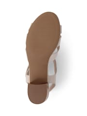 Pavers Cream Pavers Cream Heeled Smart Sandals - Image 5 of 5
