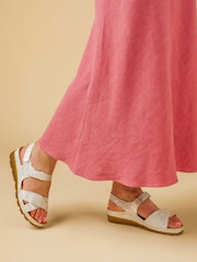 Pavers White Pavers Touch Fasten Black Sandals - Image 1 of 6
