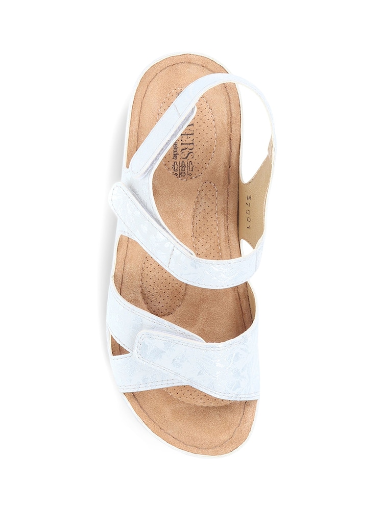 Pavers White Pavers Touch Fasten Black Sandals - Image 5 of 6
