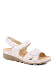 Pavers Pink Pavers Touch Fasten Black Sandals - Image 1 of 5