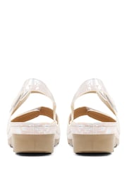 Pavers Pink Pavers Touch Fasten Black Sandals - Image 3 of 5