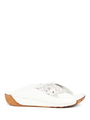 Pavers Casual Mule White Wedges - Image 2 of 5