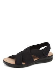 Pavers Black Touch Fasten Casual Sandals - Image 2 of 5
