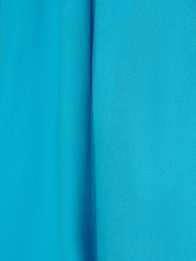 Adrianna Papell Blue Tie Shoulder 100% Cotton Bubble Dress - Image 4 of 4 Adrianna Papell Blue Tie Shoulder 100% Cotton Bubble Dress - Image 4 of 4