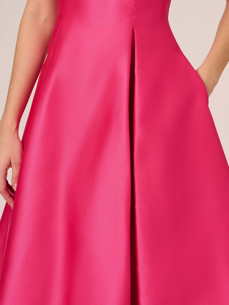Adrianna Papell Sleeveless Tea Length Dress - Image 3 of 8