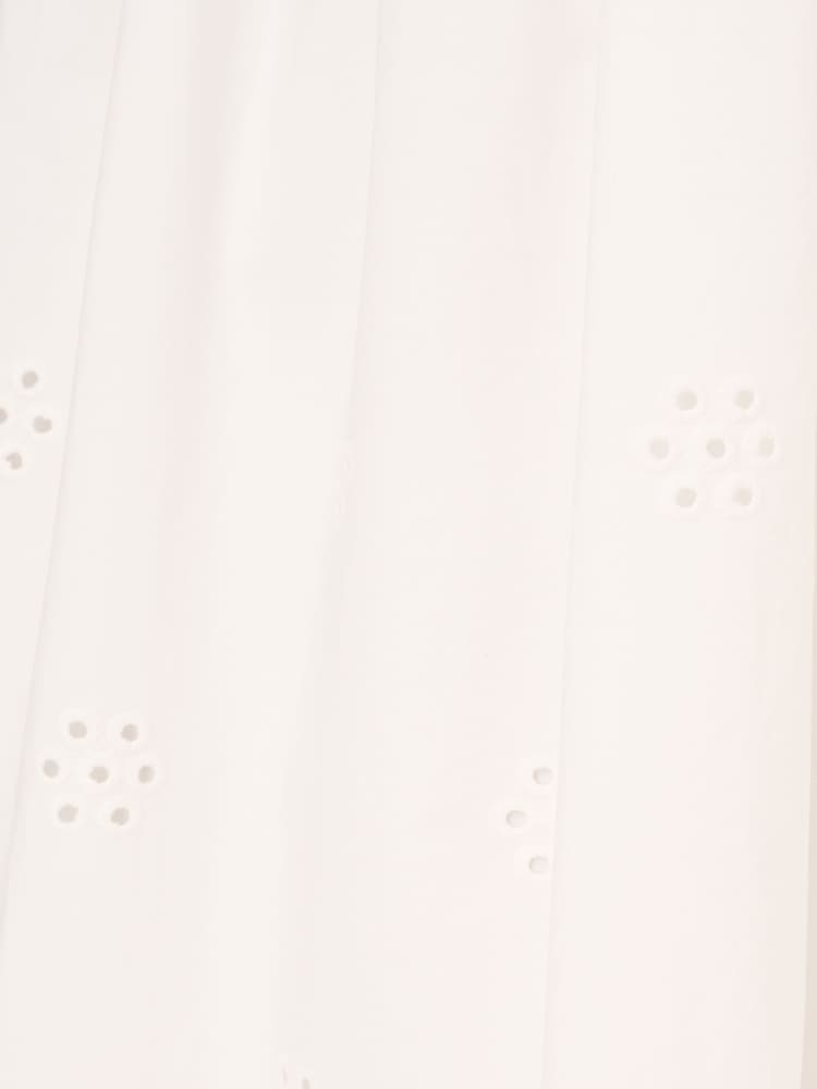 Adrianna Papell 100% Cotton Eyelet Short White Dress - Image 8 of 8
