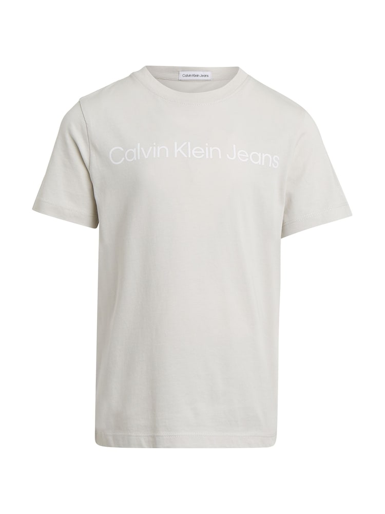 Calvin Klein White 100% Cotton Slogan T-Shirt - Image 4 of 4