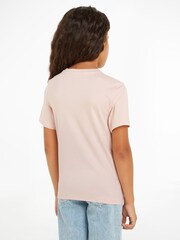 Calvin Klein Grey 100% Cotton Monogram Mini Badge T-Shirt - Image 2 of 5